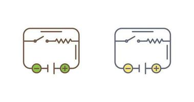 icono de vector de circuito eléctrico