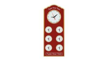 Mosque Clock Design Pro Vector