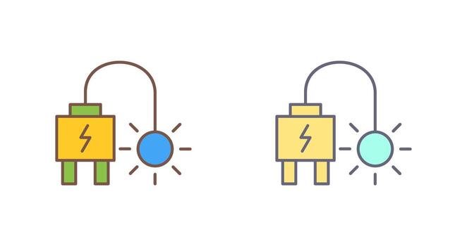 icono de vector de enchufe