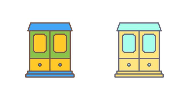 icono de vector de armario