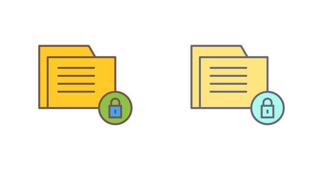 icono de vector de seguridad de datos