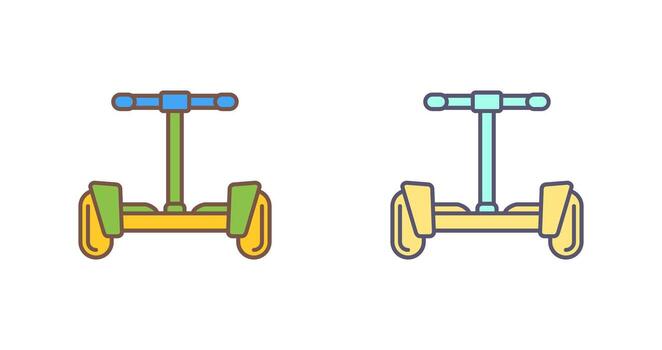 icono de vector de hoverboard