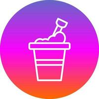 Bucket Vector Icon Design