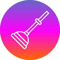 Plunger Vector Icon Design