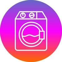 Washer machine Vector Icon Design