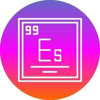 Einsteinium Vector Icon Design