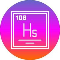 Hassium Vector Icon Design