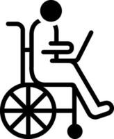 solid icon for accessibility vector