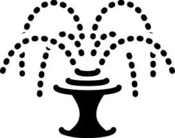 solid icon for fountain vector