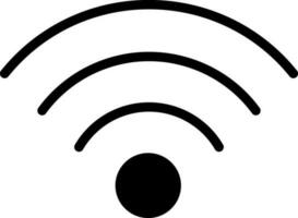 sólido icono para Wifi punto de acceso vector