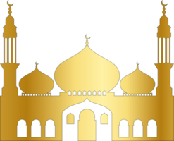 Beautiful golden mosque png