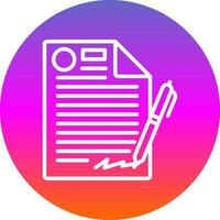 Contract Vector Icon Design