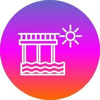 Pier Vector Icon Design