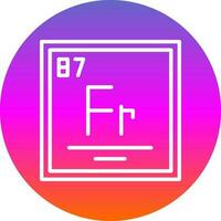 Francium Vector Icon Design