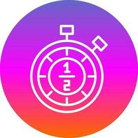 Half time Vector Icon Design