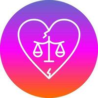 Divorce Vector Icon Design