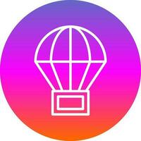 Parachute Vector Icon Design