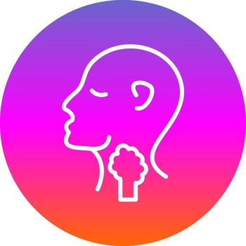tiroides vector icono diseño