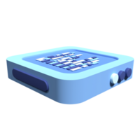 3D server icon. Computer server 3d render icon. Cloud computing. 3d render illustration png