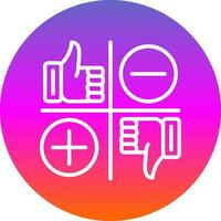 Swot analysis Vector Icon Design