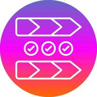 Value chain Vector Icon Design