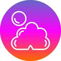 Dark cloud cover Vector Icon Design