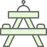 Picnic table Vector Icon Design