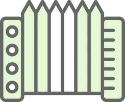 Accordion Vector Icon Design