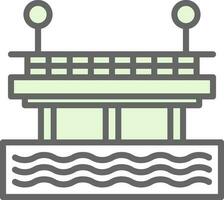 diseño de icono de vector de muelle