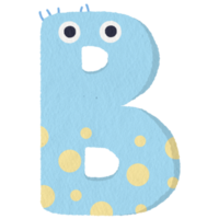 Monster alphabet letter B png