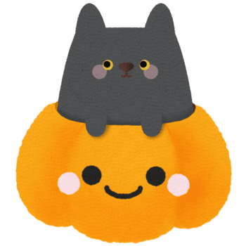 linda negro gato sentado en escalofriante Víspera de Todos los Santos calabaza png