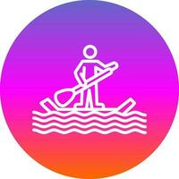 Paddle surf Vector Icon Design