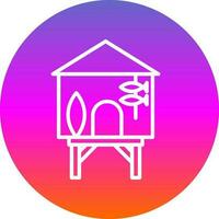 Beach hut Vector Icon Design