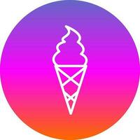 Ice cream cone Vector Icon Design