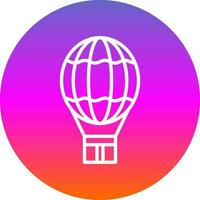 Hot air balloon Vector Icon Design