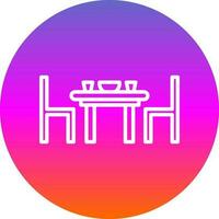 Dining table Vector Icon Design