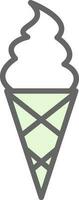 Ice cream cone Vector Icon Design