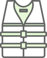 Life jacket Vector Icon Design