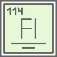 Flerovium Vector Icon Design