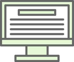 Monitor Vector Icon Design
