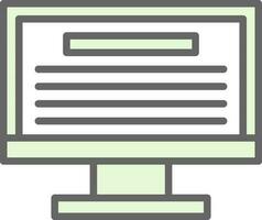 Monitor Vector Icon Design