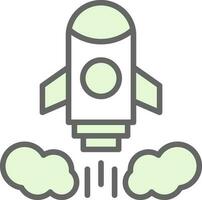 Rocket launch Vector Icon Design