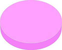 3D circle infographic element for Business. vector