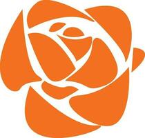 Beautiful rose in flat style. vector