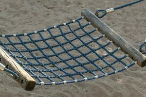 a hammock on a playground photo