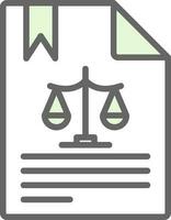 Legal document Vector Icon Design