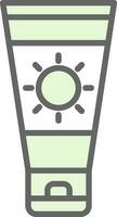 Sun cream Vector Icon Design