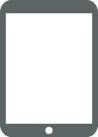 Flat illustration of a digital tablet. vector