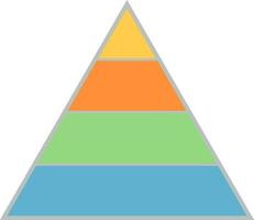 Triangle infographic element. vector