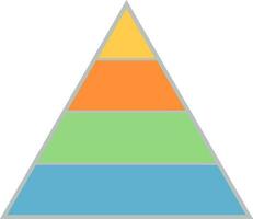 Triangle infographic element. vector